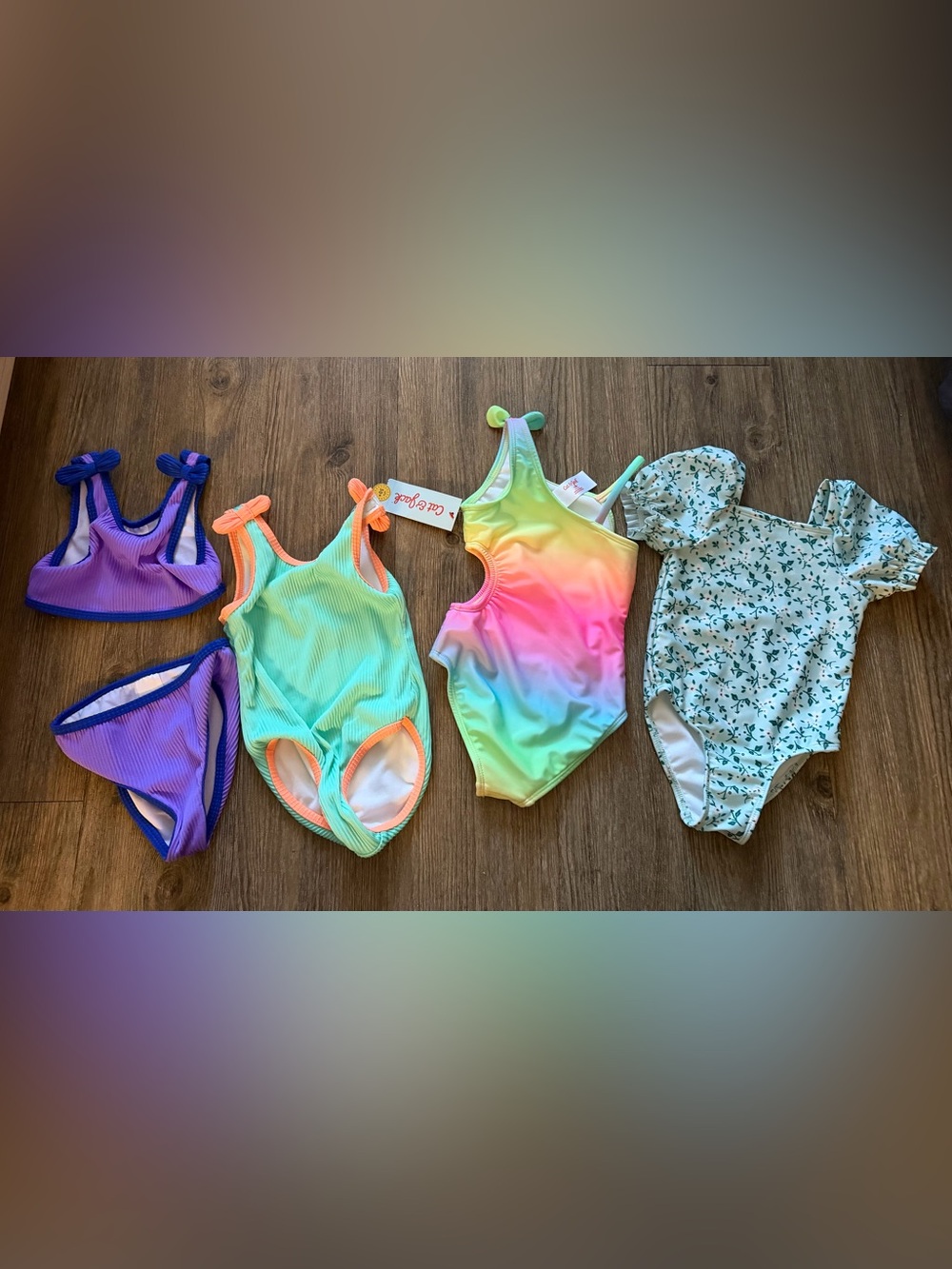 18 months toddler swimsuits x 4